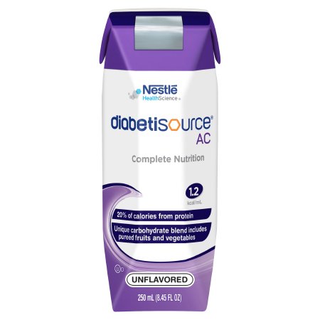 Nestle Healthcare Nutrition Tube Feeding Formula Diabetisource® AC Unflavored Liquid 250 mL Carton - Each - 10043900365005-EA