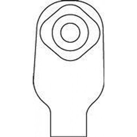 ConvaTec Ostomy Pouch ActiveLife® One-Piece System 10 Inch Length 38 mm Stoma Drainable Flat, Pre-Cut - Box of 20 - 125334-BX