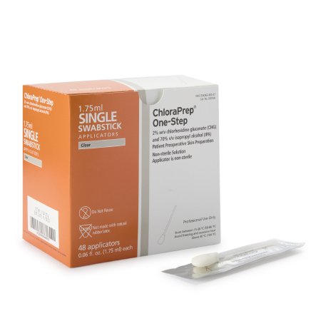 BD Impregnated Swabstick ChloraPrep™ One-Step 2% / 70% Strength CHG (Chlorhexidine Gluconate) / Isopropyl Alcohol NonSterile - Each - 260100-EA