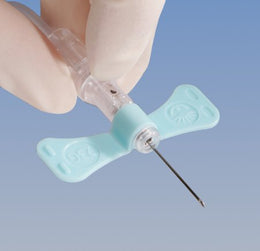 BD BD Vacutainer® Push Button Blood Collection Set with Holder 23 Gauge 3/4 Inch Needle Length Safety Needle 12 Inch Tubing Sterile - Case of 100 - 368656-CS