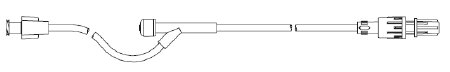 Smiths Medical IV Extension Set 14 Inch Tubing - Case of 50 - MX452YSL-CS