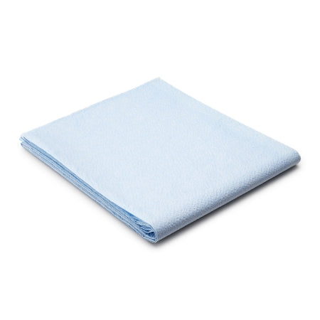 Tidi Products Stretcher Sheet Tidi® Everyday Flat Sheet 40 X 90 Inch Blue Tissue / Poly Disposable - Case of 50 - 980928-CS