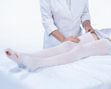 Carolon Company Anti-embolism Stocking CAP® Thigh High Large / Long White Open Toe - CT/10 - 632-CT