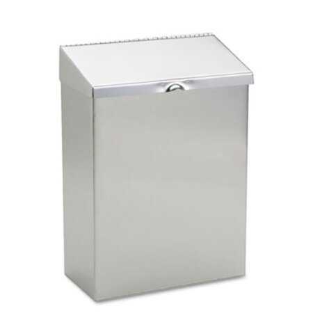 Hospeco® Wall Mount Sanitary Napkin Receptacle, Stainless Steel - Each - HOS-ND1E-EA