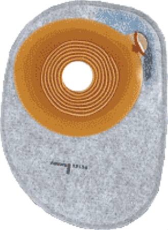 Coloplast Colostomy Pouch Assura® One-Piece System 7 Inch Length, Midi 1-3/16 Inch Stoma Closed End Flat, Pre-Cut - Box of 30 - 12135-BX