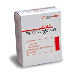Dukal Finger Cot Small 2 Inch Length Powder Free Nitrile NonSterile - Box of 1 - 4404S-BX