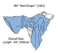 3M Urological Drape 3M™ Steri-Drape™ TUR Drape 64 L Inch - Case of 2 - 1081-CS