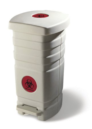 Midmark Trash Can Ritter® 261 Pebble Gray Plastic Step On - Each - 261-001-EA