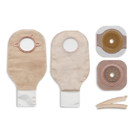 Hollister Ileostomy / Colostomy Pouch New Image™ Two-Piece System 12 Inch Length Drainable Flat, Trim to Fit - Each - 19103-EA