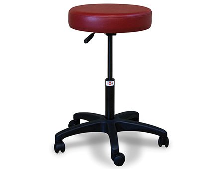 Hausmann Industries Economy Air-Lift Stool Single Lever Height, Hand Operated Air Spring Pneumatic Height 5 Casters Dove Gray - Each - 2153-V20-EA