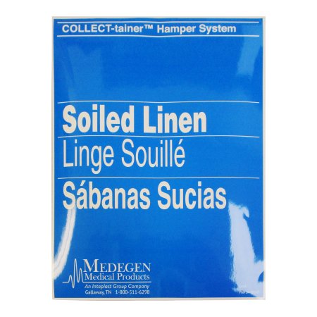Medegen Medical Products LLC Pre-Printed Label McKesson Brand Advisory Label White Soiled Linen Blue 9-1/2 X 12-1/4 Inch - Each - L416-EA
