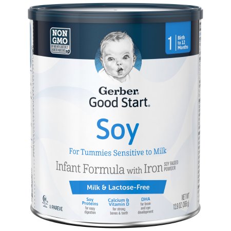 Nestle Healthcare Nutrition Infant Formula Gerber® Good Start® Gentle Soy 12.9 oz. Can Powder Soy Lactose Intolerance - Each - 5000035312-EA