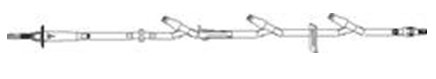 ICU Medical Primary IV Administration Set Bravo24® Gravity 60 Drops / mL Drip Rate 112 Inch Tubing - Case of 50 - B9900-267-CS