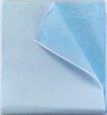 Tidi Products Stretcher Sheet Tidi® Everyday Flat Sheet 40 X 48 Inch Blue Tissue / Poly Disposable - Case of 100 - 980924-CS
