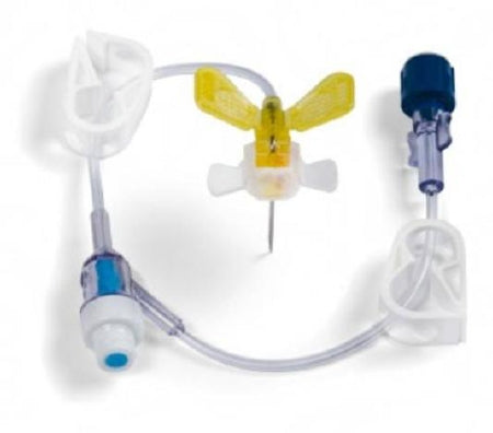 BD Huber Infusion Set MiniLoc™ 19 Gauge 1-1/2 Inch 8 Inch Tubing Y-Site Injection Port - Case of 20 - 0681915-CS