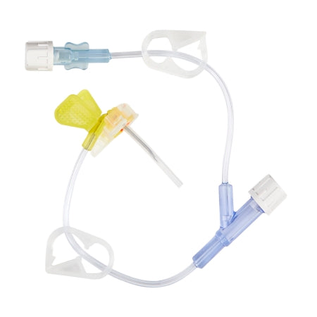 BD Huber Infusion Set MiniLoc™ 20 Gauge 3/4 Inch 8 Inch Tubing Y-Site Injection Port - Case of 20 - 0682034-CS