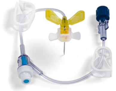 BD Huber Infusion Set MiniLoc™ 22 Gauge 1-1/2 Inch 8 Inch Tubing Y-Site Injection Port - Case of 20 - 0682215-CS