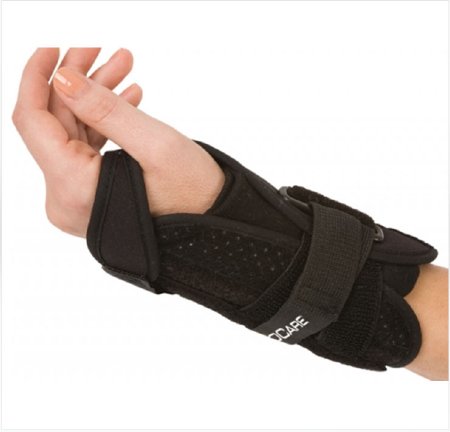 DJO Wrist Brace ProCare® Quick-Fit® Felt / Nylon Left Hand Black One Size Fits Most - Each - 79-87470-EA