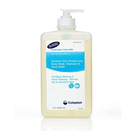 Coloplast Shampoo and Body Wash Gentle Rain® Extra Mild 21 oz. Pump Bottle Scented - Case of 12 - 7233-CS