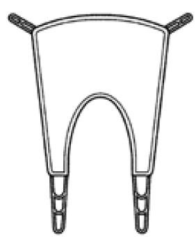 Joerns Healthcare Quick Fit Padded Sling Hoyer® 4 Point X-Large 500 lbs. Weight Capacity - Each - NA1008P-EA