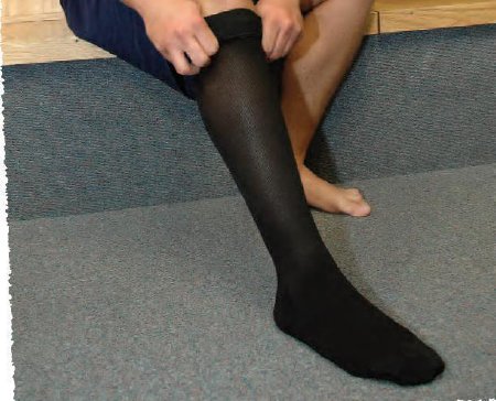 BSN Medical Compression Stocking JOBST® for Men Knee High Medium Black Closed Toe - Pair - 115089-PR