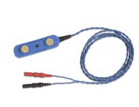 Natus Medical EMG Bar Electrode with Leadwire Natus® 9 mm Diameter X 30 mm Spacing X 20 Inch Lead Length Stainless Steel / Gold Plate NonSterile Bipolar Disc Tip Reusable - Each - 019-431400-EA