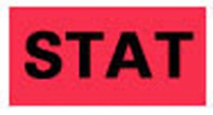 Precision Dynamics Pre-Printed Label Barkley® Advisory Label Red Stat Black Alert Label 1/2 X 1 Inch - Box of 1 - STBC-0816-BX