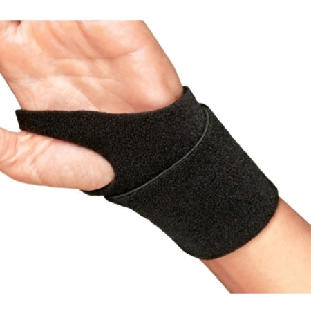 DJO Wrist Support ProCare® Wraparound / Wristlet Neoprene Left or Right Wrist Black One Size Fits Most - Each - 79-82050-EA