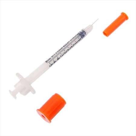AirTite Products Standard Insulin Syringe with Needle Comfort Point™ 0.5 mL 5/16 Inch 30 Gauge NonSafety Regular Wall - Box of 100 - 26015-BX