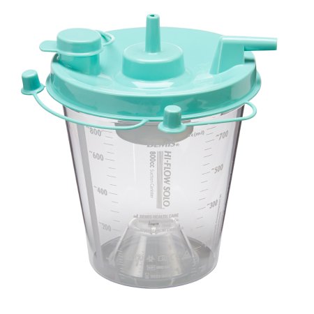 Bemis Healthcare Rigid Suction Canister Hi-Flow™ 800 mL Sealing Lid - Case of 70 - 8002 055-CS