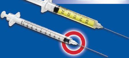 Nipro Medical Standard Hypodermic Syringe with Needle Dose-Saver® 1 mL 1-1/2 Inch 22 Gauge NonSafety Regular Wall - Box of 100 - JD+01D2238-BX