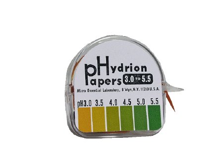 Fisher Scientific pH Paper in Dispenser Hydrion™ 3.0 to 5.5 - Each - 1485010E-EA
