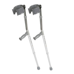Medline Forearm Crutches Medline Youth Aluminum Frame 250 lbs. Weight Capacity - Pair - MDS805162-PR