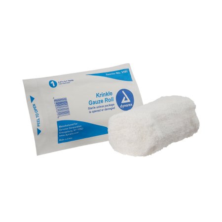 Dynarex Fluff Bandage Roll Dynarex® 4-1/2 Inch X 4-1/10 Yard 1 per Pouch Sterile 6-Ply Roll Shape - Pack of 1 - 3161-PK