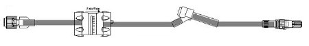 ICU Medical IV Extension Set 19 Inch Tubing - Case of 50 - SFP9800-CS