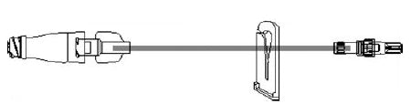 ICU Medical IV Extension Set 7 Inch Tubing - Case of 50 - B9900-75-CS