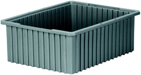 Akro-Mils Storage Container Akro-Grid Gray Plastic 8 X 17-3/8 X 22-3/8 Inch - CT/3 - 33228GREY-CT