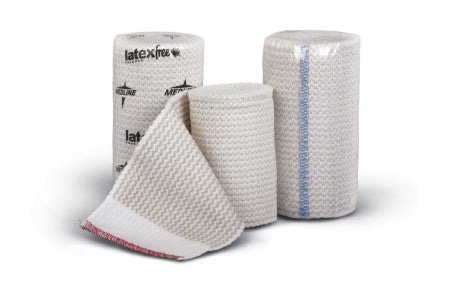 Medline Compression Bandage 4 Inch X 10 Yard Hook and Loop Closure Tan NonSterile Standard Compression - Case of 20 - MDS087104LF-CS