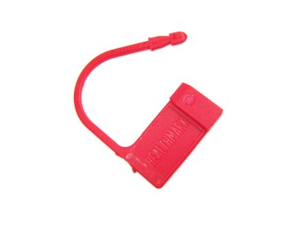 Healthmark Industries Tamper Evident Seal Econo-Loks Numbered Red Plastic - Pack of 100 - 7050N RD-PK