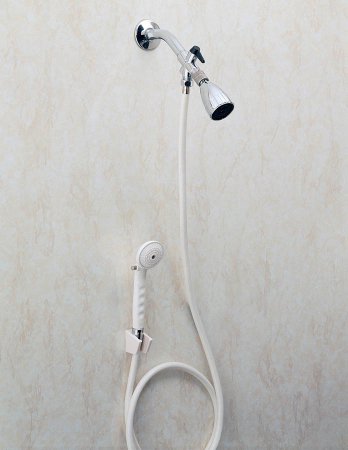 Apex-Carex Healthcare Handheld Shower Spray with Diverter Valve Carex® 80 Inch Hose - Case of 6 - FGB21586 0000-CS