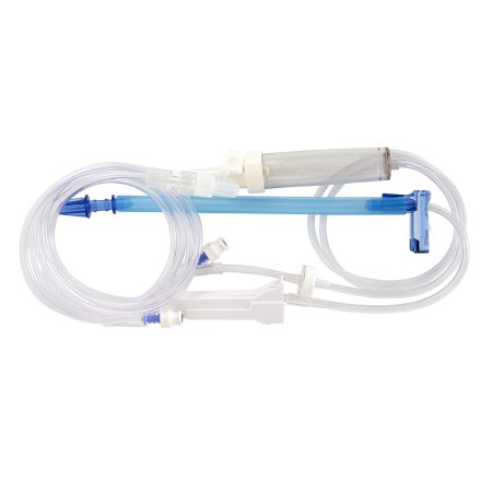 BD IV Pump Set Alaris® Pump 2 Ports 20 Drops / mL Drip Rate Without Filter 117 Inch Tubing Solution - Case of 20 - 2420-0007-CS