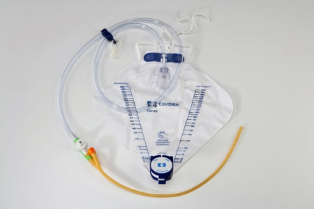 Cardinal Indwelling Catheter Tray Curity™ Foley 16 Fr. 5 cc Balloon Latex - Case of 10 - 6165LL-CS