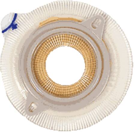 Coloplast Ostomy Barrier Assura® Precut, Extended Wear Silicone Based Adhesive 60 mm Flange Blue Code System Synthetic Resin 1-3/4 Inch Opening - Box of 5 - 14258-BX