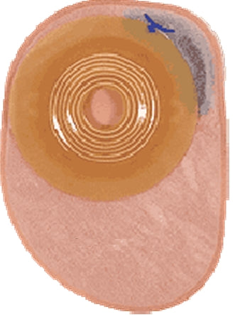 Coloplast Colostomy Pouch Assura® One-Piece System 7 Inch Length, Midi 3/4 to 1-1/4 Inch Stoma Closed End Convex Light, Trim to Fit - Box of 10 - 14434-BX