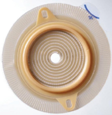 Coloplast Ostomy Barrier Assura® Precut, Standard Wear Pectin Based Adhesive 40 mm Flange Green Code System Synthetic Resin 3/4 Inch Opening - Box of 5 - 14271-BX