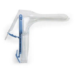 McKesson Vaginal Speculum McKesson Graves NonSterile Office Grade Acrylic Small Double Blade Duckbill Disposable Corded Light Source Compatible - Box of 25 - 16-8312-BX