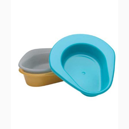 Medegen Medical Products LLC Stackable Bedpan Medegen Gold 2.5 Quart / 2366 mL - Case of 50 - H112-05-CS