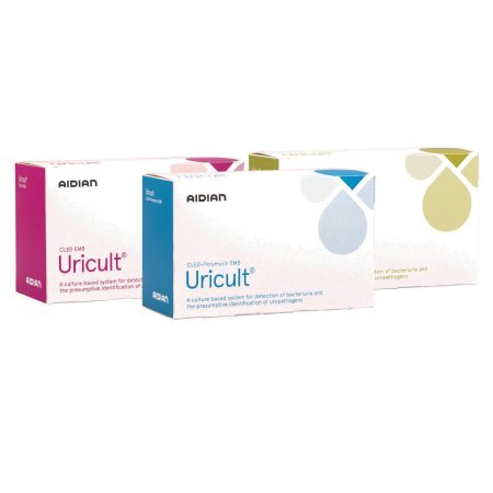 LifeSign Urinalysis Test Kit Uricult® CLED / Polymyxin / EMB 10 Tests CLIA Non-Waived - Box of 10 - 1003-BX