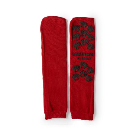 McKesson Slipper Socks McKesson Terries™ X-Large Red Above the Ankle - Case of 48 - 40-3811-CS