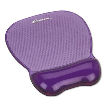 Innovera® Mouse Pad with Gel Wrist Rest, 8.25 x 9.62, Purple - Each - IVR-51440-EA